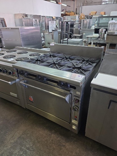 Wolf 6 Open Burner Gas Range with Oven