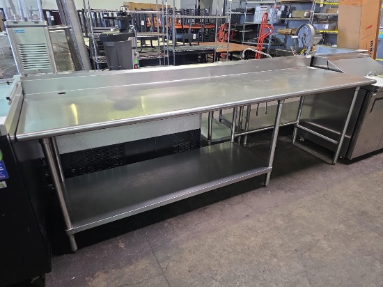 108 in. x 30 in. All Stainless Steel Table