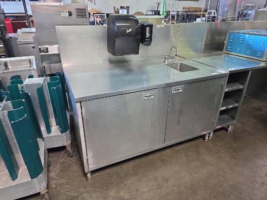 60 in. All Stainless Steel Cabinet with Sink