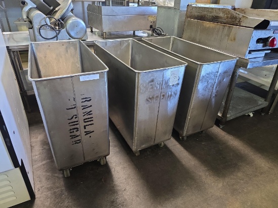 Stainless Steel Ingredient Bins