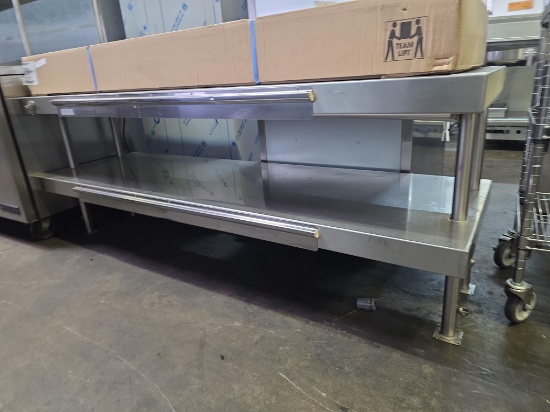 78 in. x 24 in. Stainless Steel Pass Through Double Overshelf