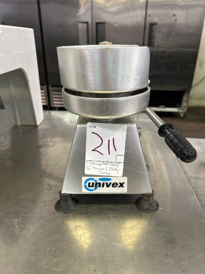Univex Mdl. 1405 5 in. Manual Patty Press