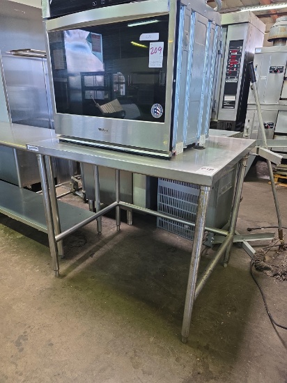 42 in. x 36 in. Stainless Steel Open base Table