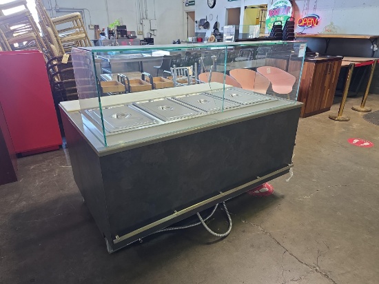 NEW Structural Concepts 54.5 in. Hot Food Station with 4 Pan Hatco Electric Food Warmers