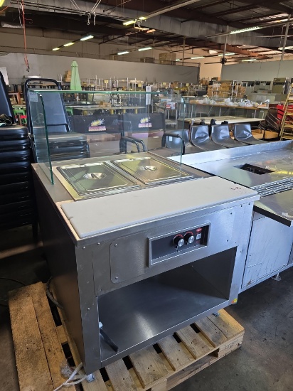 New Structural Concepts Custom 36 in. 2 Pan Electric Steam Table Station