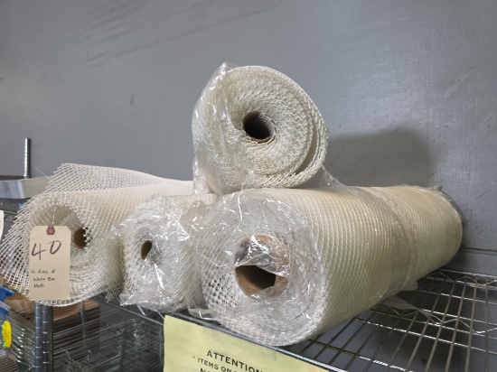 Rolls of White Bar Mesh