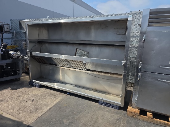 120 in. x 75 in. Stainless Steel Type 1 Exhaust Hood