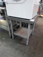 24 in. 24 in. Stainless Steel Top Table