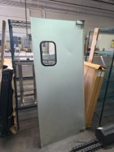 79 in. 35.5 in. Aluminum Swing Door