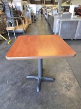 30 in. 30 in. Wood Laminate Top Pedestal Tables