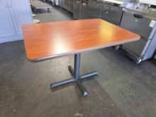 42 in. 30 in. Wood Laminate Top Pedestal Tables