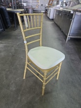 Max Resin Steel Core Gold Chiavari Chairs