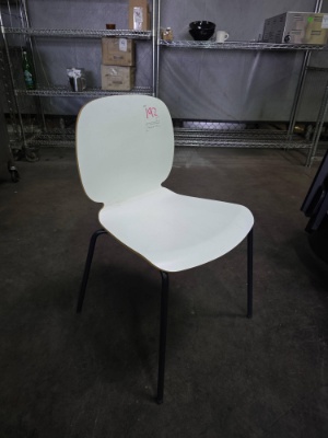 White Plymold Stackable Chairs
