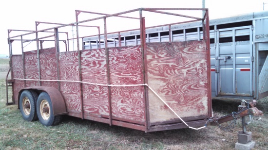 Homemade Livestock Trailer Bumper Hitch Tandem