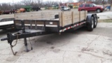 2012 Tandem Car Trailer 20' With Beaver Tail Tandem 8k