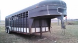 Kiefer Built Tandem Gooseneck Livestock Trailer