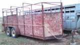 Homemade Livestock Trailer Bumper Hitch Tandem