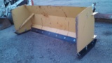 Yellow Snow Pusher Skid Loader Attachment