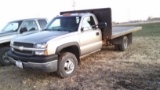 2003 Chevy 3500 1 Ton Truck W/ Flatbed