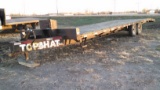 Top Hat Bumper Hitch Tandem Trailer 25'x8' W/ 5' Beaver Tail, Only 1 Ramp