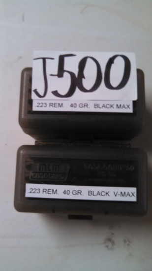 .223 REM 40 GR Black Max
