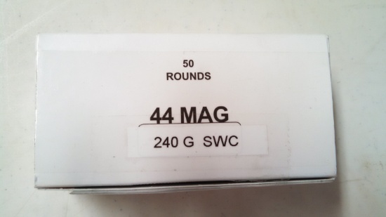 44 Mag 240 G SWC 50 Rounds