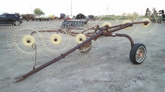 6 Wheel In Line Rake