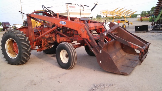 Allis Chalmers D17 Tractor with Dual 325 Loader & 8' Grapple Bucket