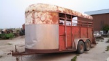 6'x16' Bumper Hitch Tandem Livestock Trailer
