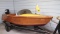 1954 Yellow Jacket Run-a-Bout 14' Wood Boat and Trailer