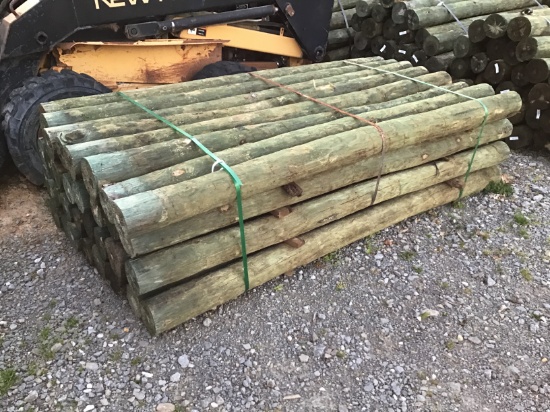 APPROX. (32) 5''X8' TREATED FENCE POST