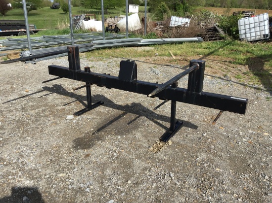 UNUSED 3PT DOUBLE BALE SPEAR