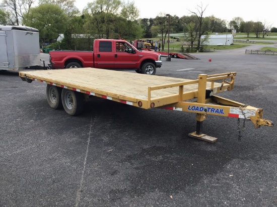 18FT LOAD TRAIL BUMPERHITCH FLATBED TRAILER (NO TITLE)