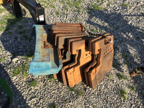 (11) FORD WEIGHTS INCLUDING BRACKET