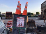 (250) SAFETY CONES/NEW (ALL FOR ONE PRICE)