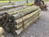 APPROX.(24) 7''X8' TREATED FENCE POST