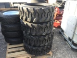 (4) NEW 10-16.5 LOADMAXX SKID STEER TIRES