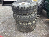 (4) 38X12.50X15LT SUPER SWAMPER TIRES AND RIMS