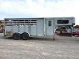 18FT GOOSENECK STOCK COMBO TRAILER (NO TITLE)