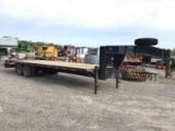 30FT ROAD BOSS GOOSENECK FLATBED TRAILER W/ TITLE