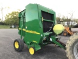 567 JOHN DEERE ROUND BALER W/ MONITOR