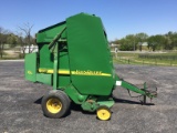 567 JOHN DEERE ROUND BALER W/NET WRAP