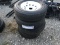 (4) NEW ST205/75R15 TRAILER TIRES AND WHEELS