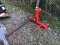 RED 3PT. HITCH HAY SPEAR W/BALL ATTACHMENT