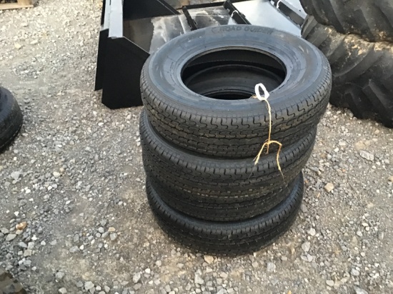 (4) NEW ST 205/75R15  TRAILER TIRES