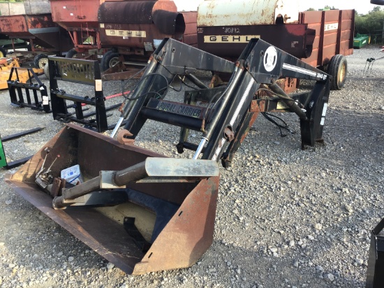 2845 BUSHOG BRAND LOADER W/ BRACKETS AND BOLTS