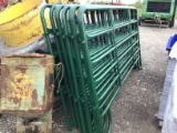 (9) UNUSED 10FT CORRAL PANELS