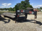 2009 32FT GOOSENECK FLATBED TRAILER W/TITLE