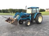 5640 FORD CAB TRACTOR W/ LOADER BUCKET AND SPEAR