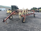 HESSTON 12 WHEEL RAKE